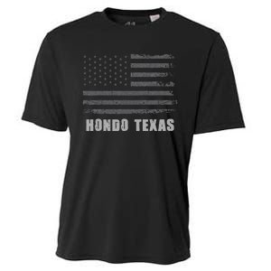 American Flag Hondo Texas Usa Patriotic Souvenir Cooling Performance Crew T-Shirt