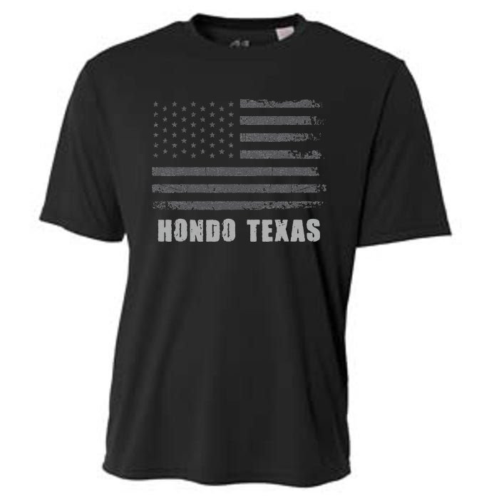 American Flag Hondo Texas Usa Patriotic Souvenir Cooling Performance Crew T-Shirt