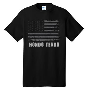 American Flag Hondo Texas Usa Patriotic Souvenir Tall T-Shirt