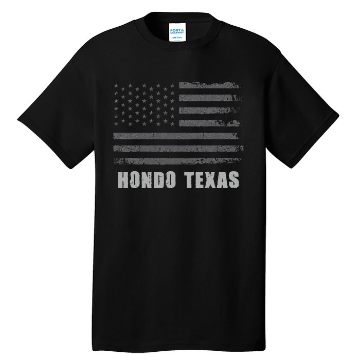 American Flag Hondo Texas Usa Patriotic Souvenir Tall T-Shirt