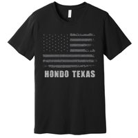 American Flag Hondo Texas Usa Patriotic Souvenir Premium T-Shirt