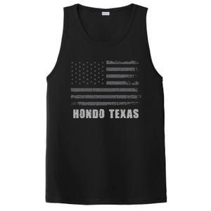 American Flag Hondo Texas Usa Patriotic Souvenir PosiCharge Competitor Tank