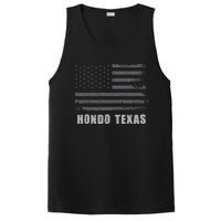 American Flag Hondo Texas Usa Patriotic Souvenir PosiCharge Competitor Tank