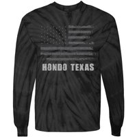 American Flag Hondo Texas Usa Patriotic Souvenir Tie-Dye Long Sleeve Shirt