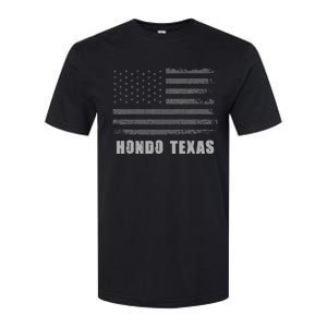 American Flag Hondo Texas Usa Patriotic Souvenir Softstyle CVC T-Shirt