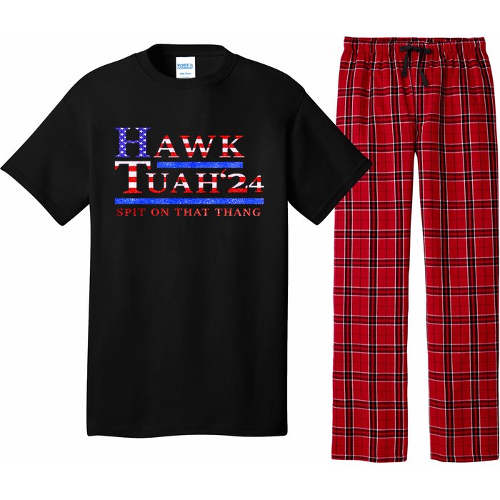 American Flag Hawk Tush Spit On That Thang Parody Gift Pajama Set