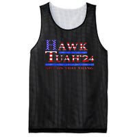 American Flag Hawk Tush Spit On That Thang Parody Gift Mesh Reversible Basketball Jersey Tank