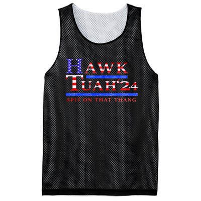 American Flag Hawk Tush Spit On That Thang Parody Gift Mesh Reversible Basketball Jersey Tank