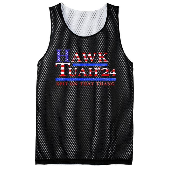 American Flag Hawk Tush Spit On That Thang Parody Gift Mesh Reversible Basketball Jersey Tank