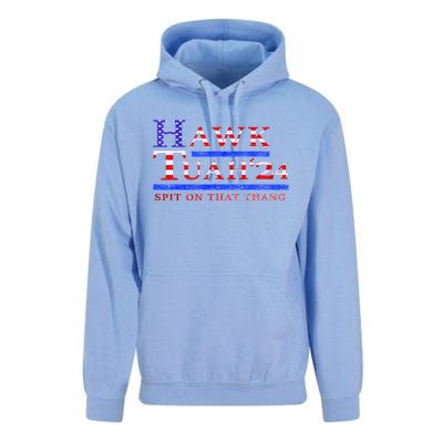 American Flag Hawk Tush Spit On That Thang Parody Gift Unisex Surf Hoodie