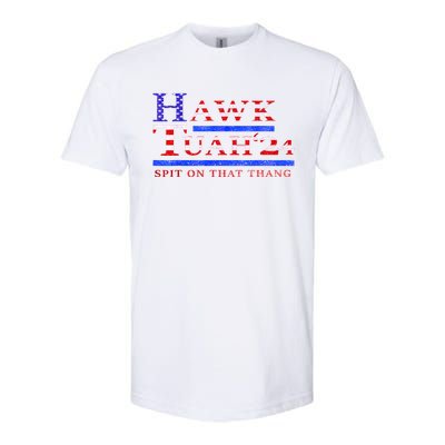 American Flag Hawk Tush Spit On That Thang Parody Gift Softstyle CVC T-Shirt