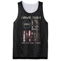 American Flag Hawk Tuah 24 Spit On That Thang Mesh Reversible Basketball Jersey Tank