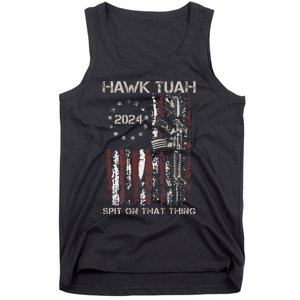 American Flag Hawk Tuah 24 Spit On That Thang Tank Top