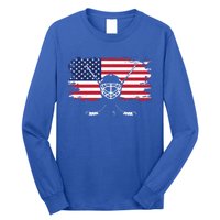 American Flag Hockey Hockey Gift Long Sleeve Shirt