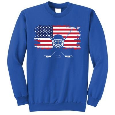 American Flag Hockey Hockey Gift Sweatshirt