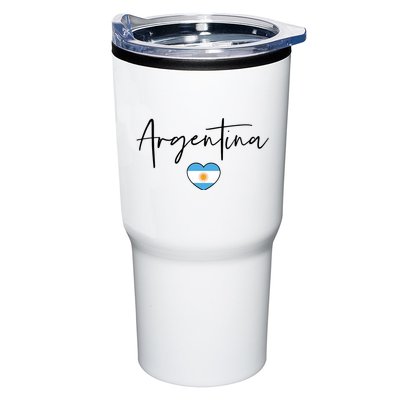 Argentina Flag Heart Argentina Soccer Proud South America Tumbler