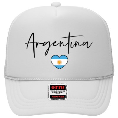 Argentina Flag Heart Argentina Soccer Proud South America Trucker Hat