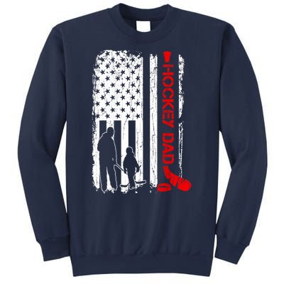 American Flag Hockey Dad Ice Hockey Gift For Winter Sports Sweatshirt