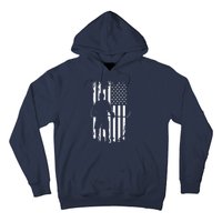 American Flag Hockey USA Patriotic Gift Hoodie