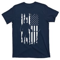 American Flag Hockey USA Patriotic Gift T-Shirt