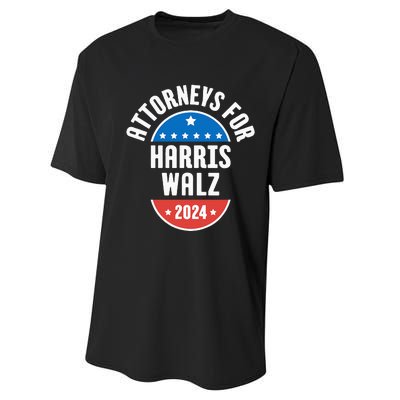 Attorneys For Harris Walz 2024 Performance Sprint T-Shirt