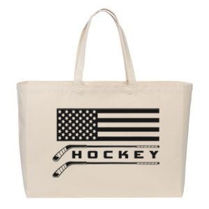 American Flag Hockey Apparel Hockey Cotton Canvas Jumbo Tote