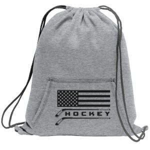 American Flag Hockey Apparel Hockey Sweatshirt Cinch Pack Bag