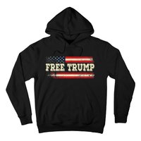 American Flag I Stand With USA Vintage Free Trump Hoodie