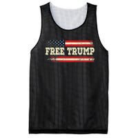 American Flag I Stand With USA Vintage Free Trump Mesh Reversible Basketball Jersey Tank