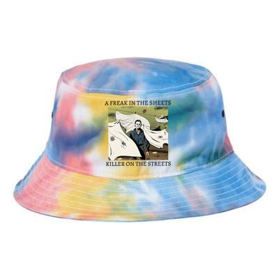 A Freak In The Sheets Killer On The Streets Halloween Tie Dye Newport Bucket Hat