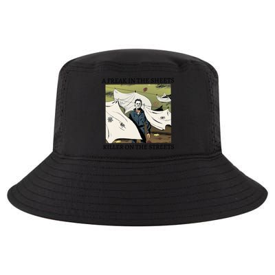 A Freak In The Sheets Killer On The Streets Halloween Cool Comfort Performance Bucket Hat