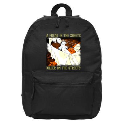 A Freak In The Sheets Killer On The Streets Michael Halloween 16 in Basic Backpack