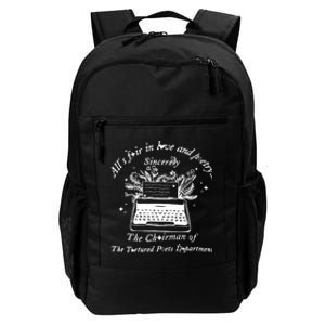 AllS Fair In Love & Poetry Funny Valentines Day Daily Commute Backpack