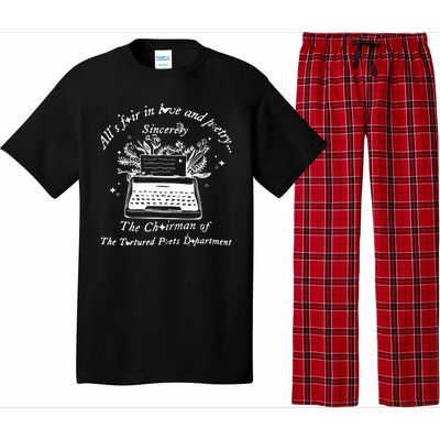 AllS Fair In Love & Poetry Funny Valentines Day Pajama Set