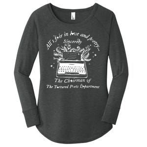 AllS Fair In Love & Poetry Funny Valentines Day Women's Perfect Tri Tunic Long Sleeve Shirt