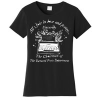 AllS Fair In Love & Poetry Funny Valentines Day Women's T-Shirt