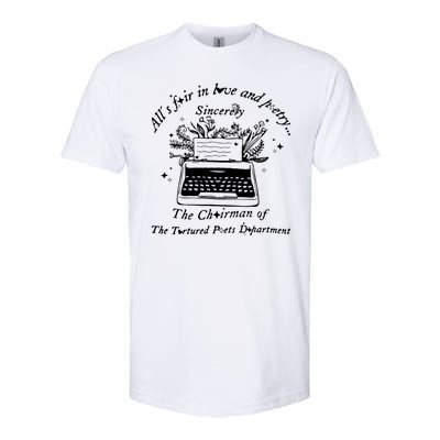 AllS Fair In Love & Poetry Funny Valentines Day Softstyle® CVC T-Shirt