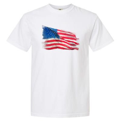 American Flag Independence Day Garment-Dyed Heavyweight T-Shirt