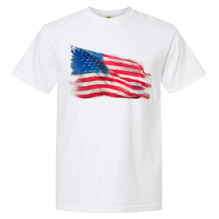 American Flag Independence Day Garment-Dyed Heavyweight T-Shirt