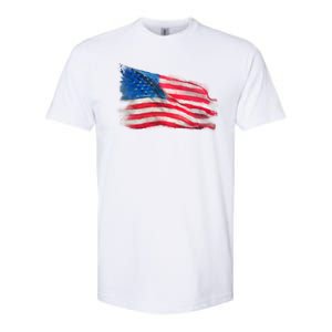 American Flag Independence Day Softstyle CVC T-Shirt