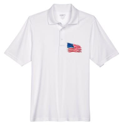 American Flag Independence Day Men's Origin Performance Piqué Polo