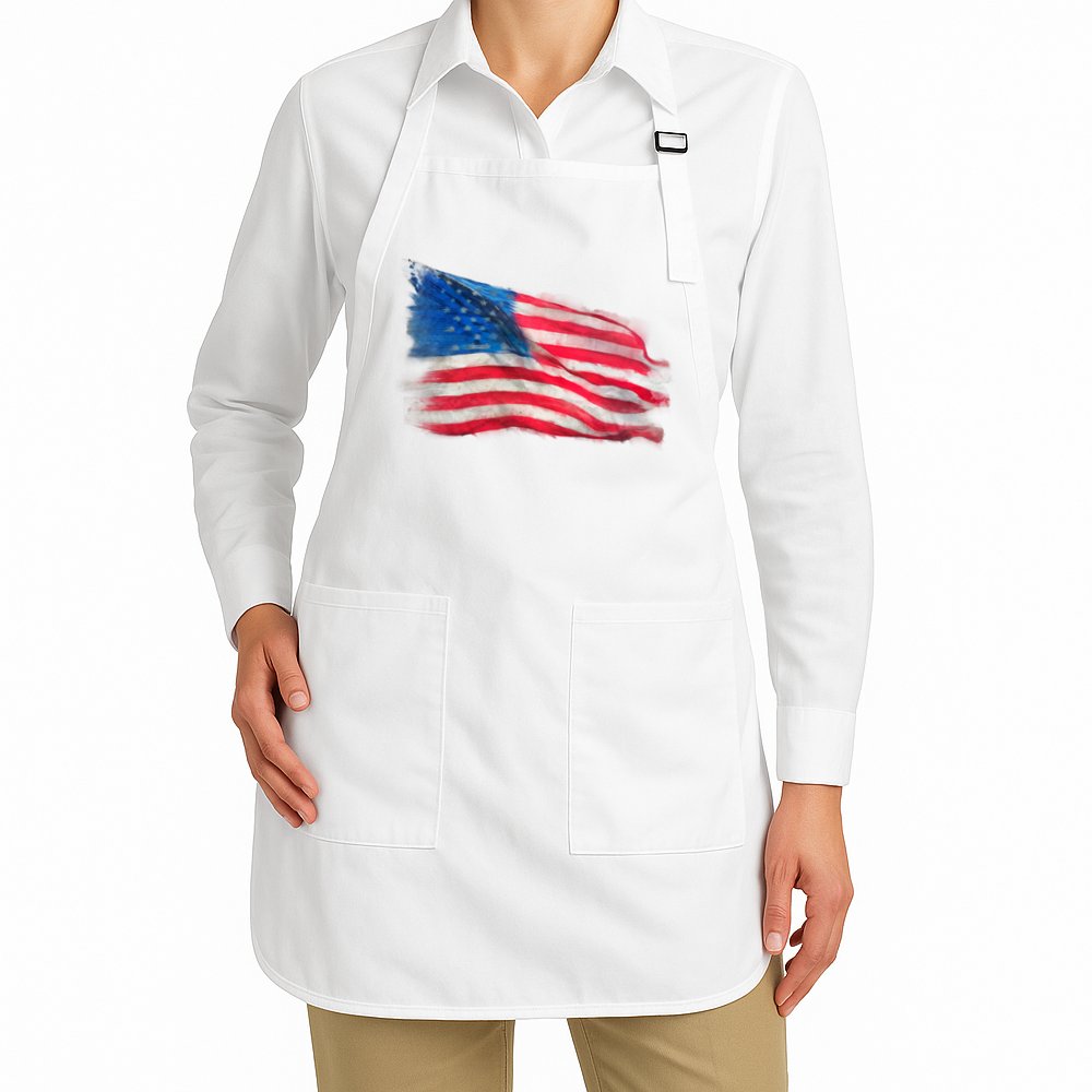 American Flag Independence Day Apron