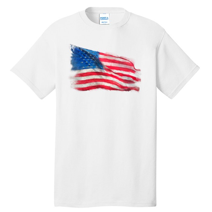 American Flag Independence Day Tall T-Shirt