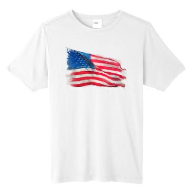 American Flag Independence Day Tall Fusion ChromaSoft Performance T-Shirt