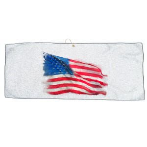 American Flag Independence Day Large Microfiber Waffle Golf Towel