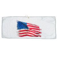 American Flag Independence Day Large Microfiber Waffle Golf Towel