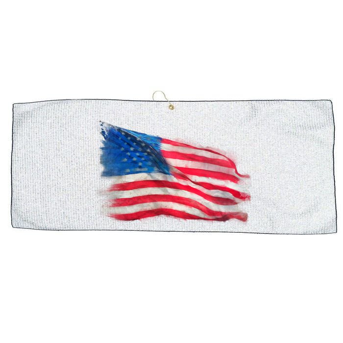 American Flag Independence Day Large Microfiber Waffle Golf Towel