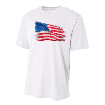 American Flag Independence Day Performance Sprint T-Shirt