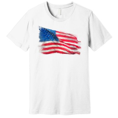 American Flag Independence Day Premium T-Shirt