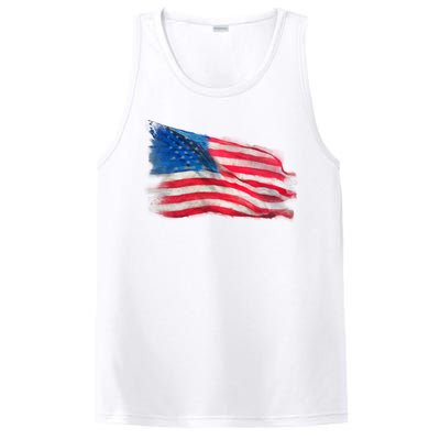 American Flag Independence Day PosiCharge Competitor Tank